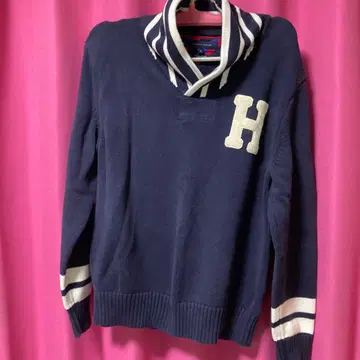 TOMMY HILFIGER 네이비 니트 XL 미사용품