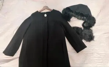 양산형 코트 아우터 블랙