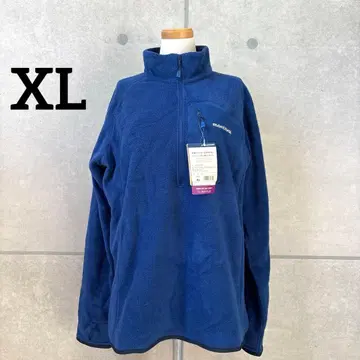 [택 포함 새상품] mont-bell 하프 지퍼 플리스 상의 XL 블루