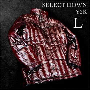 00s Y2K archive down jacket 광택 보르도 L