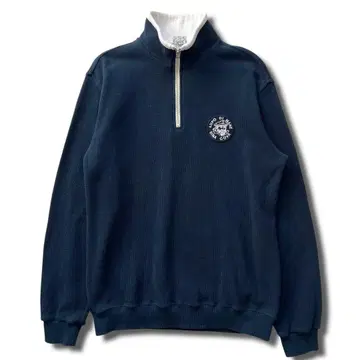 고품질 SINA COVA 하프 지퍼 맨투맨 트레이닝복 M 네이비