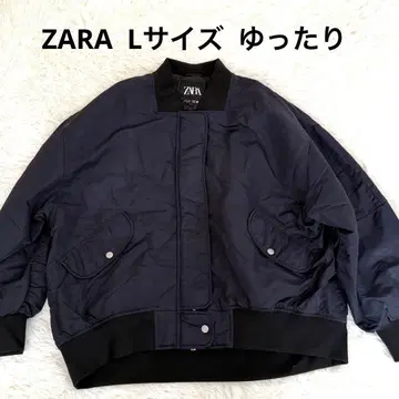 새상품급 ZARA 워터 페인트 퀼팅 봄버 자켓