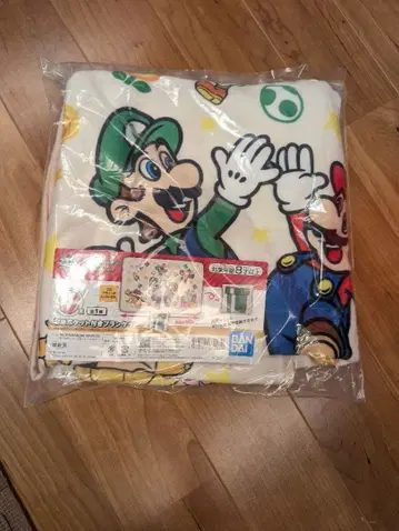 제일복권 슈퍼 마리오 C상 수납 포켓 포함 담요