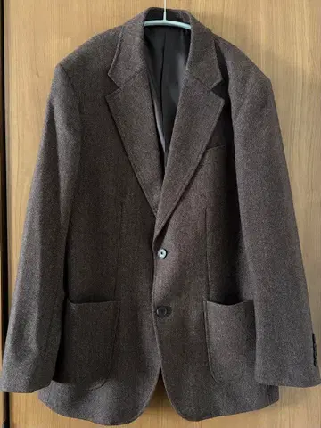 유니클로 JW 앤더슨 테일러드 자켓 다크 브라운 L 사이즈