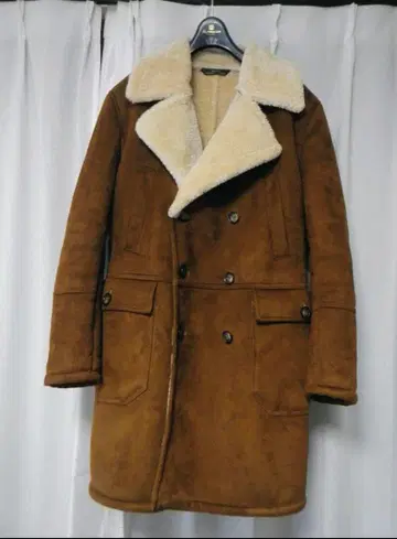 ZARA 자라 무스탕 코트 보아 더블 M