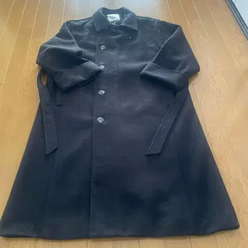 HASHIRU 블랙 롱 코트