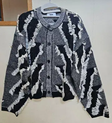 프린지 디자인 니트 가디건 프리 사이즈