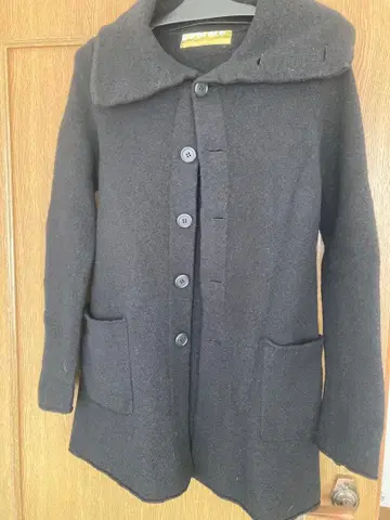 gomme 블랙 울 코트