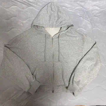 countrymoment 더블 지퍼 후드티 (짧은 기장)