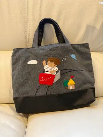 파밀리아 데님 미니백 블랙