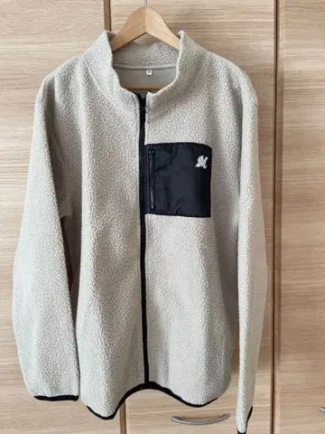 지바 롯데 마린스 플리스 자켓 베이지 프리 사이즈