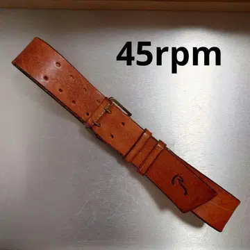 45rpm 브라운 가죽 벨트
