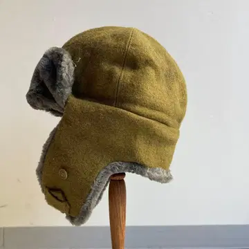 [ 레어 사이즈:59cm ] VINTAGE 체코군 보아캡 플라이트 캡