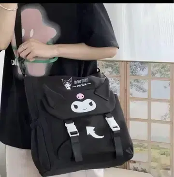 쿠로미 블랙 숄더백 메신저 백 사선 가케 산리오