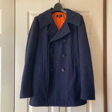 A.P.C. 울 더블 피코트 네이비 새상품급입니다