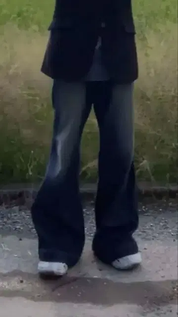 y2k 플레어 데님 와이드 플레어