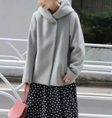 JOURNAL STANDARD 후드 숏코트 그레이