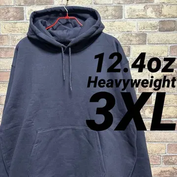12.4oz 헤비 웨이트 후드티 무지 3XL(4L) 네이비