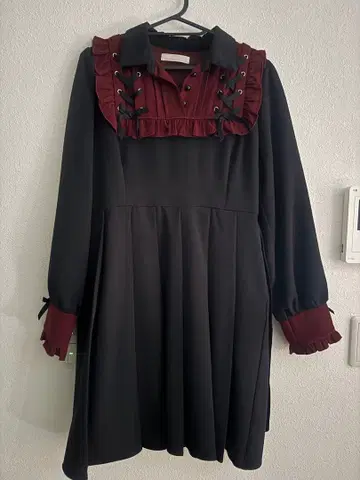 dearmylove 원피스 빨간색 블랙