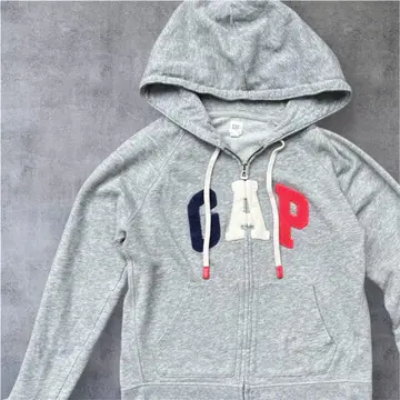 GAP 그레이 지퍼 후드티