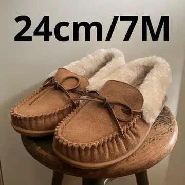 미네통카 모카신 캠핑 컬러 시나몬 베이지