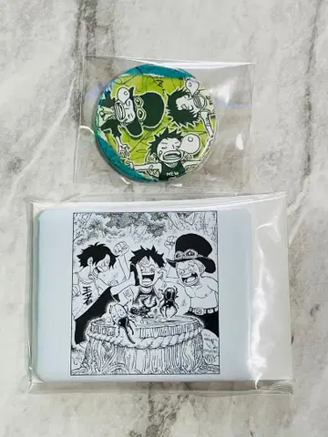 2점 루피 에이스 사보 삼형제 캔뱃지 캐릭터 배지 컬렉션 어린 시절