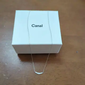 Canal 실버 목걸이 스톤 포함 K10