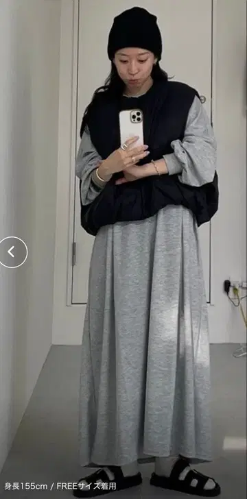 그레이 티셔츠 원피스 wee9s 미사용 새상품 택 포함