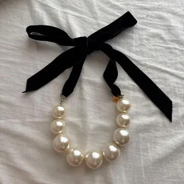 la belle Etude BIG 펄 목걸이 라벨에튀드