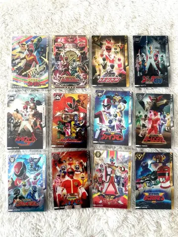 이타쟈가 슈퍼전대 히어로 묶음 판매 12장