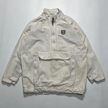 90s 리복 하프 지퍼 아노락 L 아이보리 빈티지5992