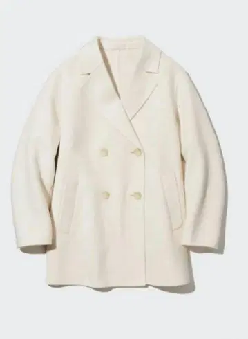 유니클로 더블 페이스 숏코트 피코트