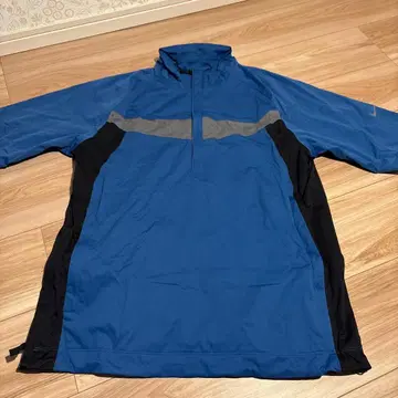 파랑 하프 지퍼 자켓 남성 의류