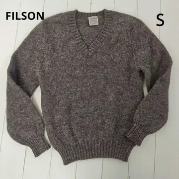 FILSON 그레이 V넥 스웨터