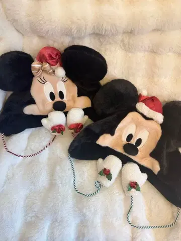 미키 미니 산타 모자 2개 세트