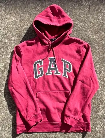 00s GAP 후드티 버건디 속기모