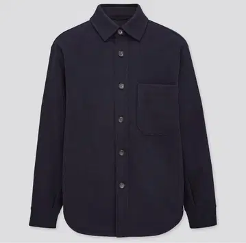 유니클로 오버 셔츠 자켓 네이비 XL