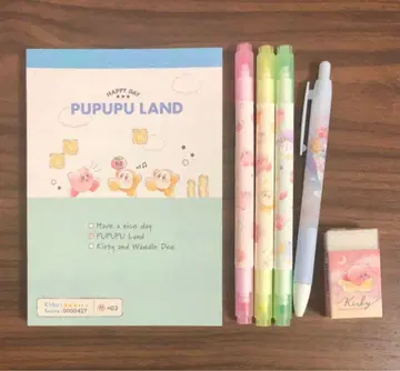 별의 커비 필기구 메모장 세트