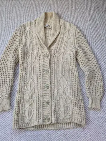 [ 아일랜드 제 ] 70s 80s 아란 니트 가디건 피셔맨