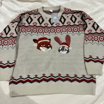 주토피아 닉 주디 크리스마스 스웨터 디즈니 스토어