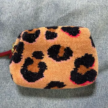 페이 라브라리 파우치 레오파드 베이지 새상품급