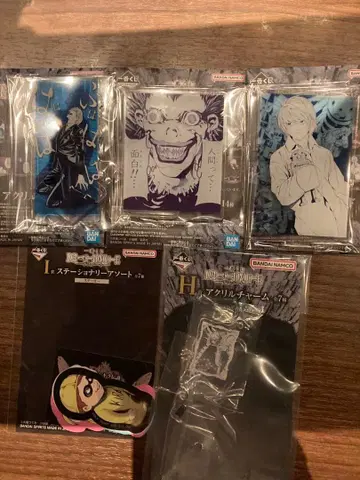 데스노트 제일복권 G상 아크릴 스탠드 3종 H상 I상 1종