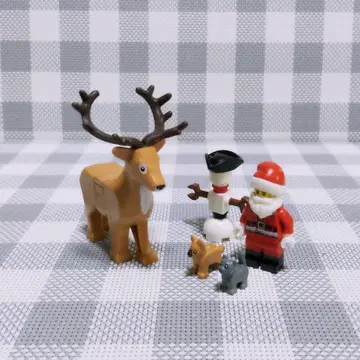 [ 새상품 ] LEGO 미니 피규어 정품 루돌프 산타 눈사람 묶음