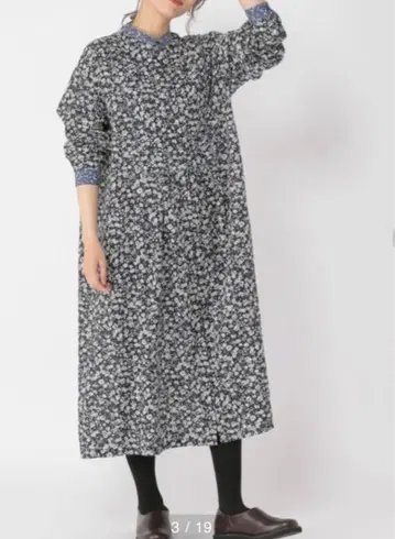 1회 착용 스튜디오 클립 꽃무늬 거즈 원피스 프리 사이즈