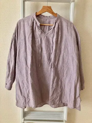 네스트로브 린넨 셔츠 라벤더