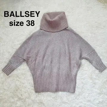 BALLSEY 투모로우랜드 니트 38 실버 핑크 부드러운 촉감