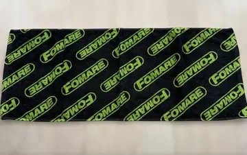 FOMARE 로고 타월 블랙 형광 그린