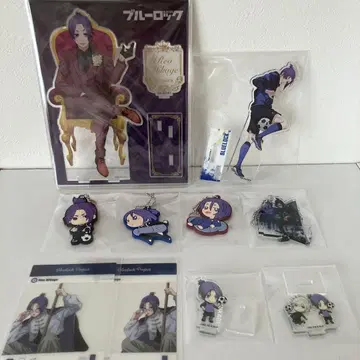 블루 록 미카게 레오 아크릴 스탠드 러버 스트랩 카드 차이나 묶음 판매