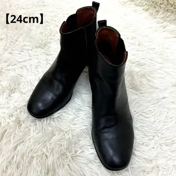 마가렛호웰 아이디어 사이드 고어 부츠 24cm 블랙 가죽