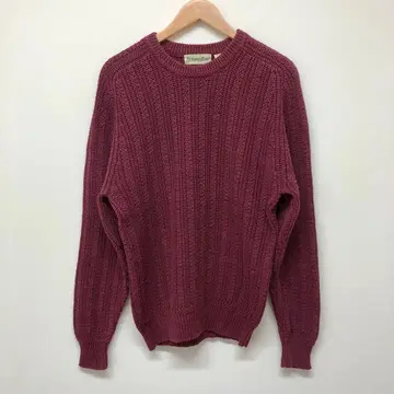 구제 의류 ST.JOHN'S BAY 존스베이 코튼 니트 버건디